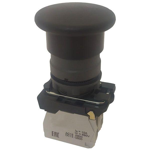  Выключатель кнопочный КМЕ 5502м УХЛ2 0НО+2НЗ гриб без фиксации IP54 черн. Электротехник ET006936 фото в каталоге от BTSprom.by