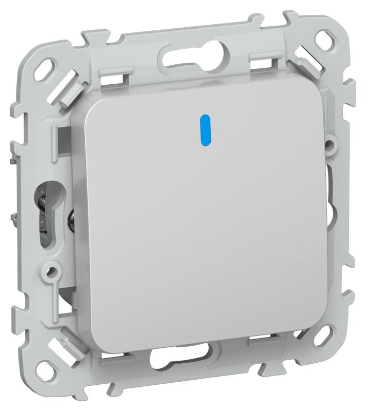 выключатель кнопочный 1-кл. сп flite вс11-2-1-фла 10а с индикацией механизм алюм. iek fi-v14-1-10-1-k47 от BTSprom.by