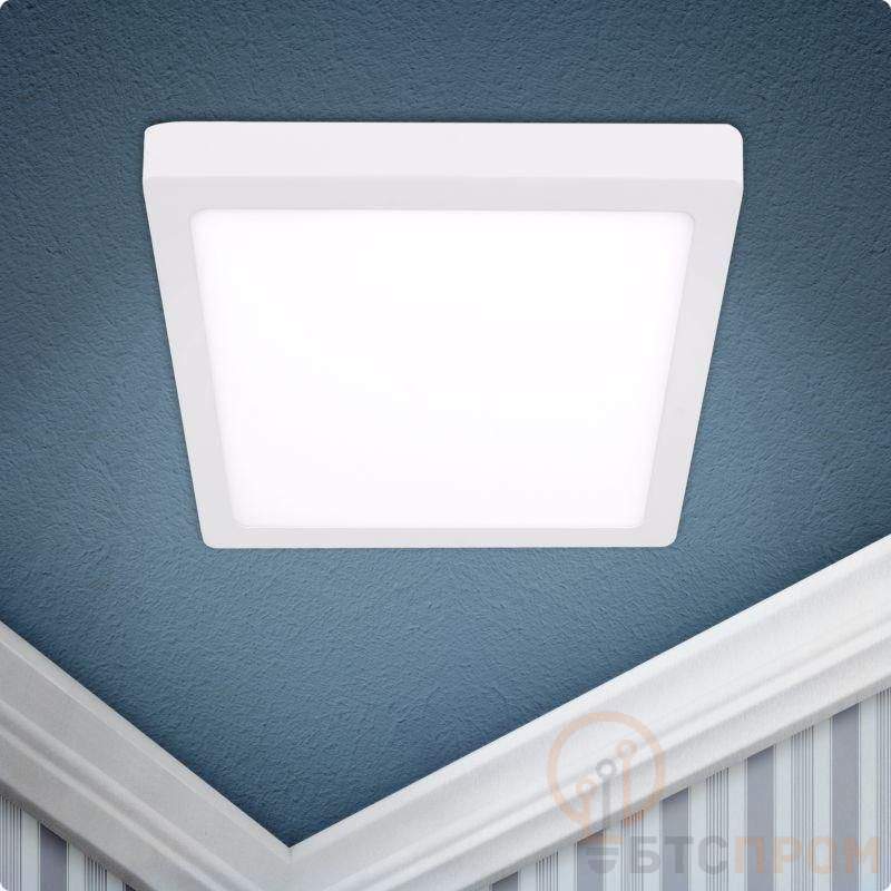 Светильник светодиодный LED 9-24-4K 24Вт 220В 4000К квадратный накладной бел. ЭРА Б0050274 фото в каталоге от BTSprom.by  Светильник светодиодный LED 9-24-4K 24Вт 220В 4000К квадратный накладной бел. ЭРА Б0050274 фото в каталоге от BTSprom.by