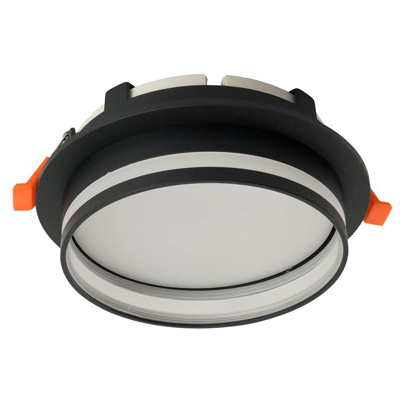 светильник dl702 25вт 230в gx70 потолочн. встраив. круг без лампы черн. luna feron 51098 от BTSprom.by