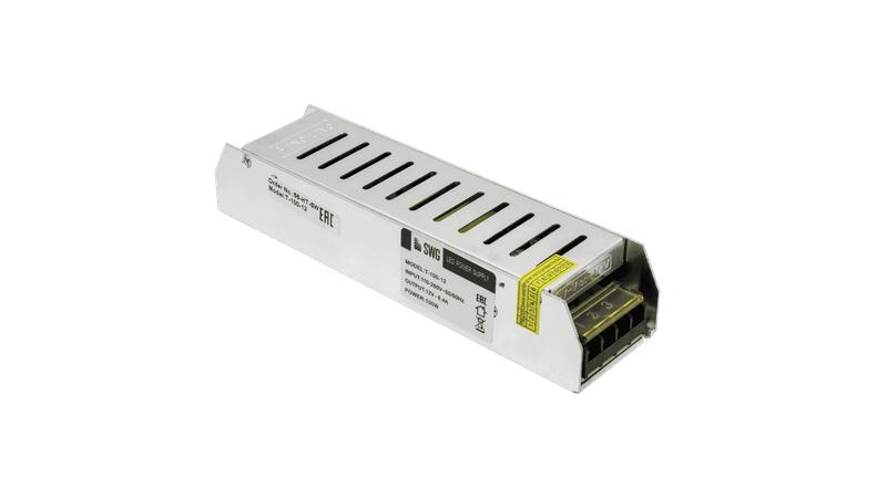блок питания t-100-12 компактный (узкий) 100вт 12в swg standard 00000000273 от BTSprom.by