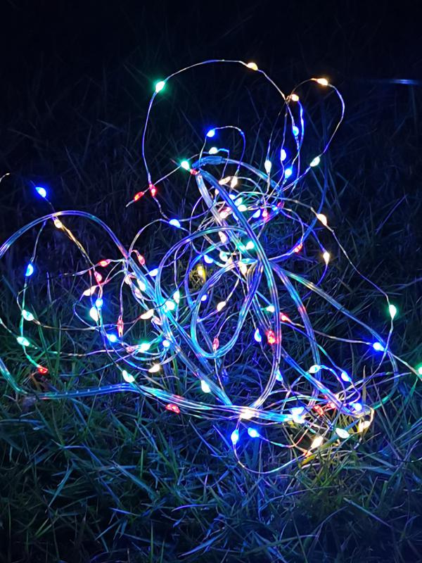 гирлянда светодиодная "разноцветные нити" 100led 7м (4м+3м) мультиколор на солнечной батарее аккумулятор aa ni-mh 600мач ip44 космос koc_sol196 от BTSprom.by
