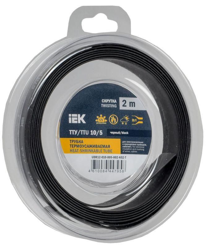 трубка термоусадочная тту нг-ls 10/5 черн. (уп.2м) iek udr12-010-005-002-k02-t от BTSprom.by