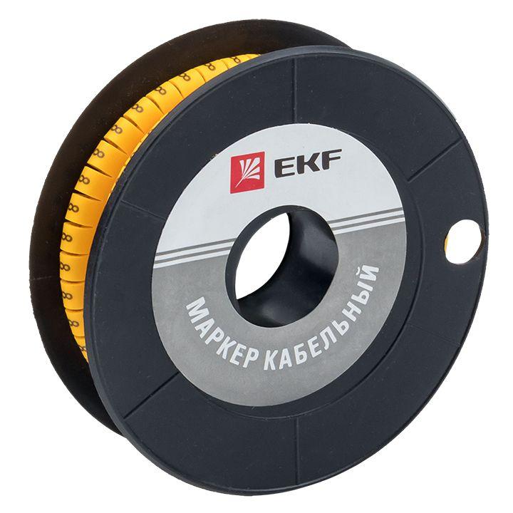 маркер каб. 1.5кв.мм "8" (к-1000ед) (ес-0) ekf plc-km-1.5-8 от BTSprom.by
