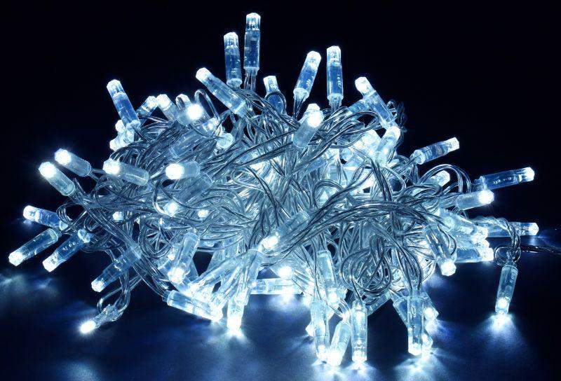 гирлянда "нить" 20м 200led бел. ip44 провод прозр. 230в с контроллером 8 режимов iek lgdu111-2-200-20-t-s-44 от BTSprom.by