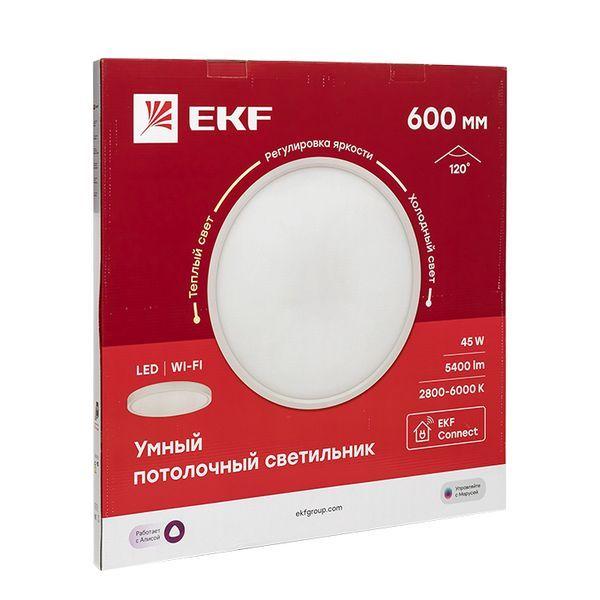светильник потолочный умный 600мм connect ekf sclwf-600-cct от BTSprom.by
