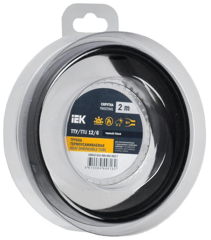 трубка термоусадочная тту нг-ls 12/6 черн. (уп.2м) iek udr12-012-006-002-k02-t от BTSprom.by