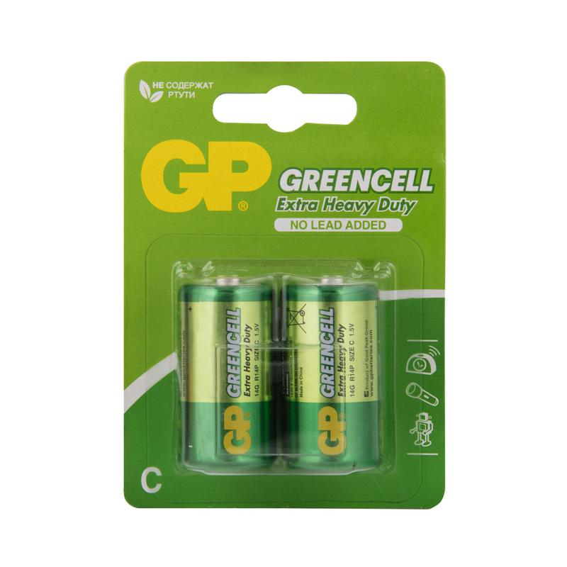 элемент питания солевой c/r14 1.5в greencell (блист.2шт) gp 6560 от BTSprom.by