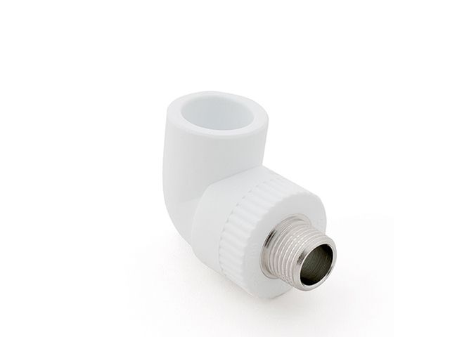 колено пп комб. нар. 32х1/2", бел. ртп (угольник) (ростурпласт) 10804 от BTSprom.by