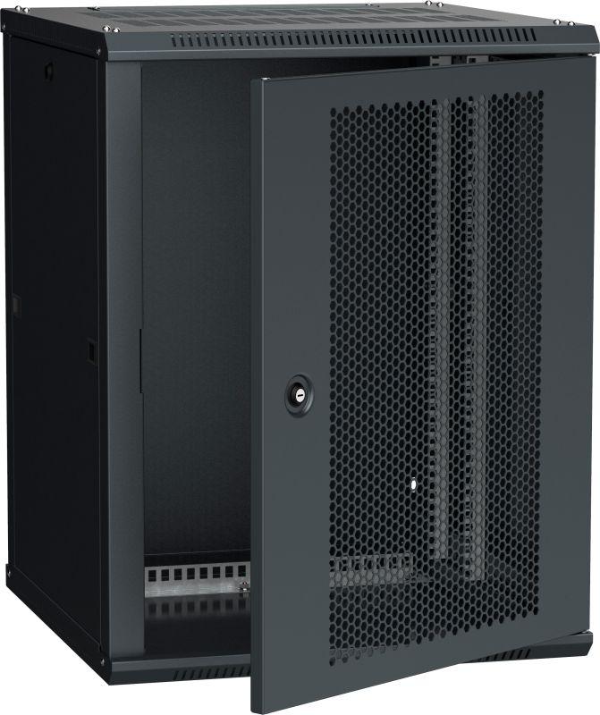 шкаф linea w 12u 600х600мм перфорир. дверь ral9005 itk lwr5-12u66-pf от BTSprom.by