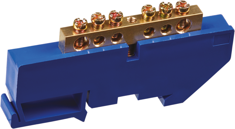 шина нулевая 90 717 obb-m69-6d-b на din-изоляторе онлайт 90717 от BTSprom.by