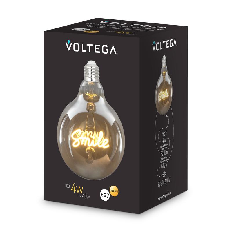 Лампа светодиодная филаментная Loft 271 G125 4Вт 2500К E27 Voltega 8553 фото в каталоге от BTSprom.by