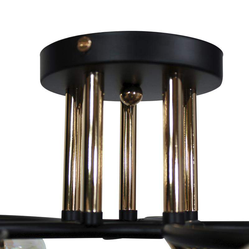  Светильник 11295-9/5 (Плафон 8310) НПБ 01-5х60-155 Е27 ИУ черн. зол. Элетех 1005404882 фото в каталоге от BTSprom.by