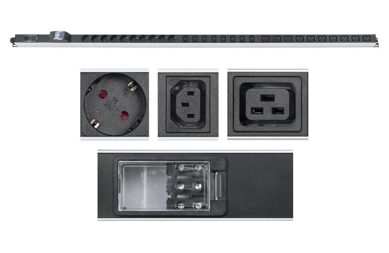блок розеток для 19дюйм шкафов pdu-32-10s-10c19-8c13-b-t вертик. 10 розеток schuko 10 розеток iec 320 c19 8 розеток iec 320 c13 32а автомат защиты алюм. корпус клем. колодка cabeus 9547c от BTSprom.by