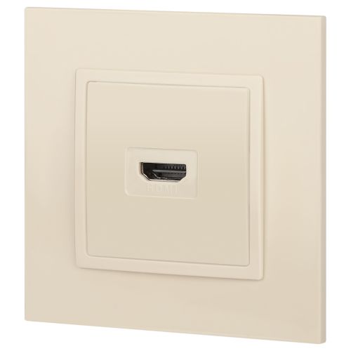  Розетка 14-3114-02 HDMI Elegance сл. кость ЭРА Б0034333 фото в каталоге от BTSprom.by