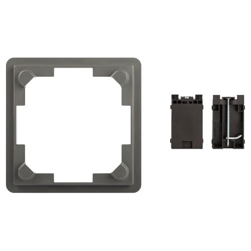  Люк 18-7001-03 комплект для установки люка IP66 в фальш-пол (рамка+монтаж. лапки) сер. Эра Б0063310 фото в каталоге от BTSprom.by