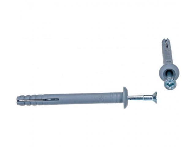 дюбель-гвоздь 6х60 мм полипропилен гриб (5 кг) starfix smv2-82218-5 от BTSprom.by