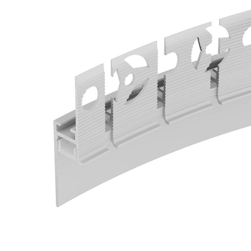 профиль plintus-fantom-bent-h20-side-2000 white l2000 алюм. arlight 043674(1) от BTSprom.by