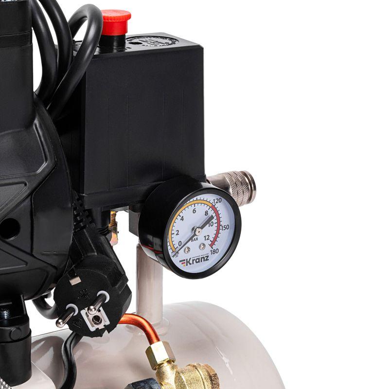  Компрессор воздушный безмасляный KR-850/10 850Вт 140л/мин 10л Kranz KR-16-1161 фото в каталоге от BTSprom.by