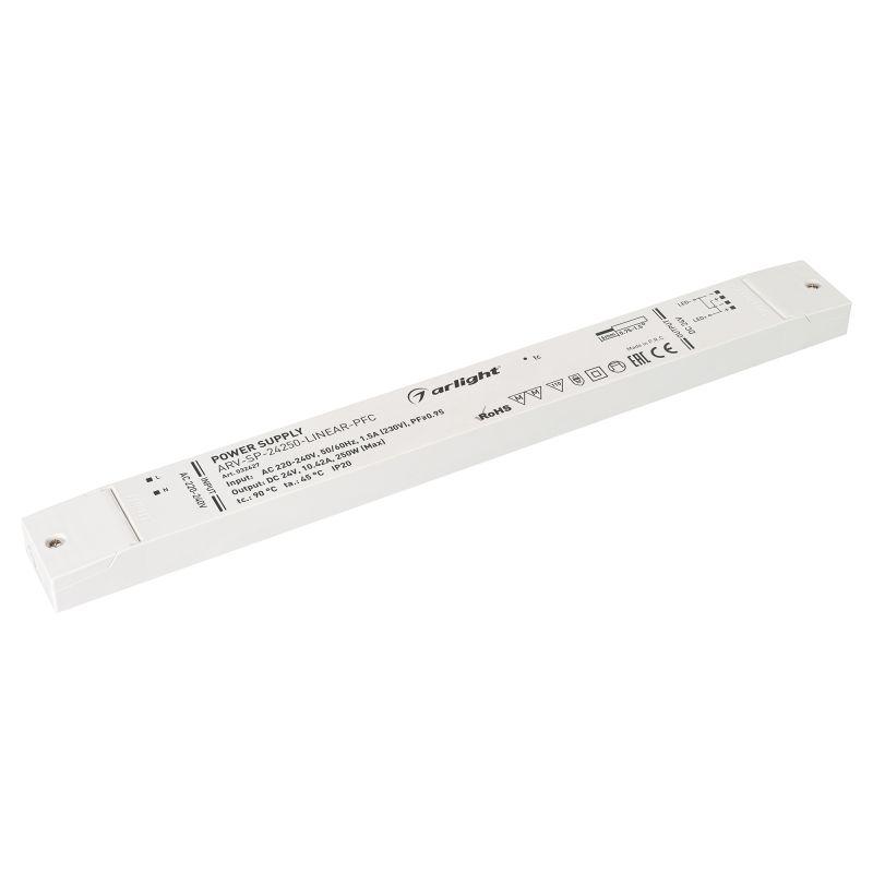 блок питания arv-sp-24250-linear-pfc 24в 10.42а 250вт ip20 пластик 5 лет arlight 032627 от BTSprom.by