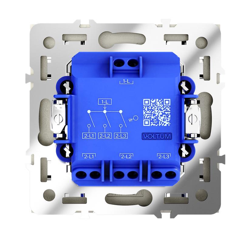  Выключатель 3-кл. СП S70 10А механизм шелк Voltum VLS030104 фото в каталоге от BTSprom.by