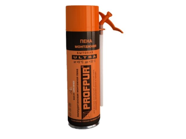 пена монтажная бытовая profpur ultra (500мл) (выход до 25л) 4814016001854 от BTSprom.by