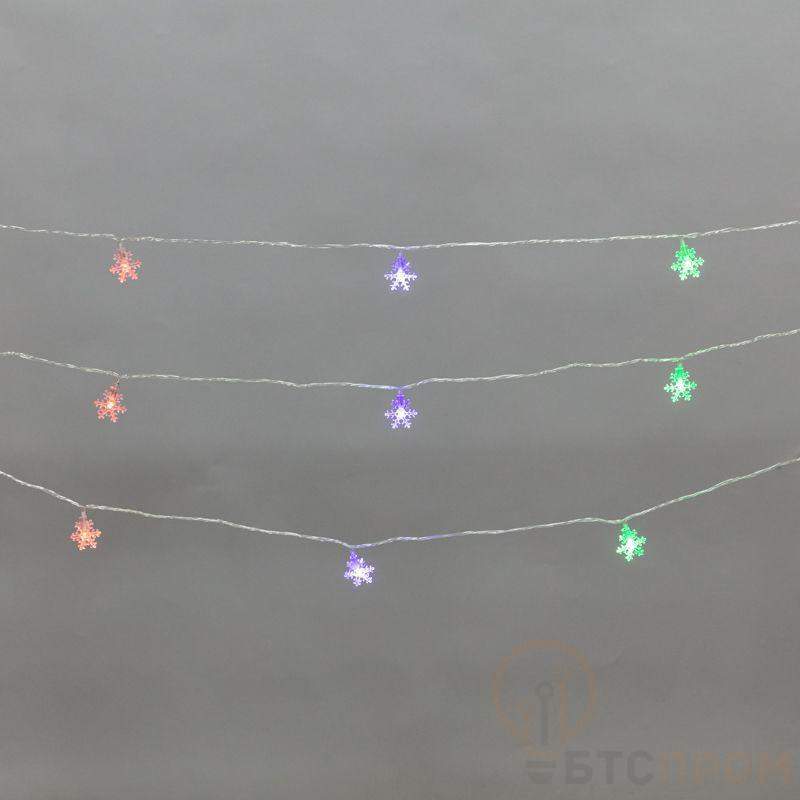 Гирлянда светодиодная "Снежинки" большие 5м 20LED мульти (RG/RB) IP20 230В мигание провод прозр. Neon-Night 304-024 фото в каталоге от BTSprom.by  Гирлянда светодиодная "Снежинки" большие 5м 20LED мульти (RG/RB) IP20 230В мигание провод прозр. Neon-Night 304-024 фото в каталоге от BTSprom.by