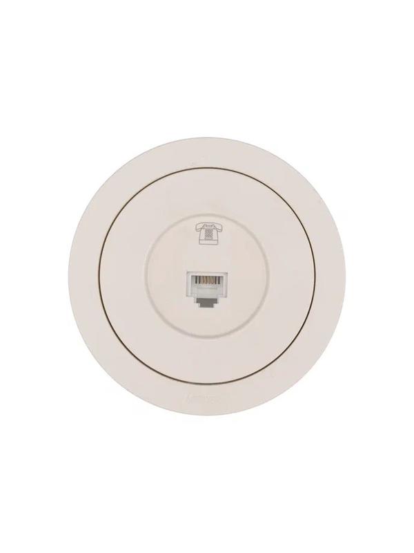  Розетка телефонная СП OSEN RJ11 евро механизм сл. кость LEZARD 743-9088-137 фото в каталоге от BTSprom.by