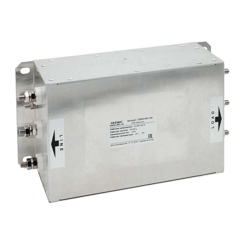 фильтр для преобразователей частоты 3-х фазный эмс dkc v2000-920-120 от BTSprom.by