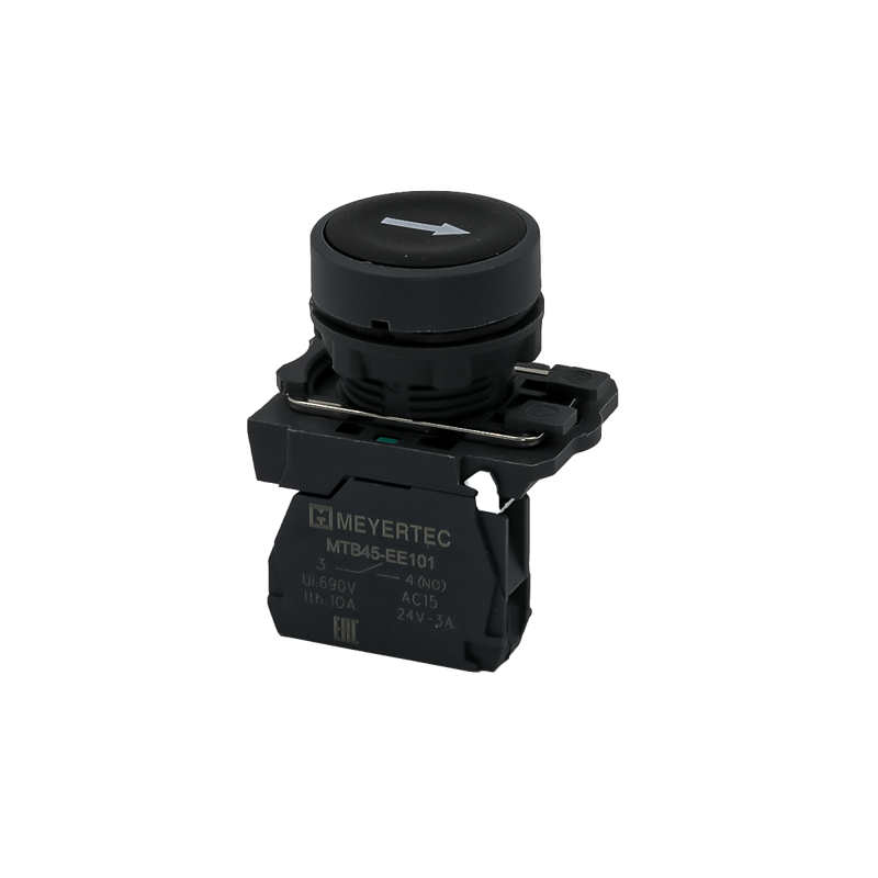 кнопка плоская маркировка "стрелка вверх" 1no ip65 пластик mtb5-aa21561 черн. овен 137237 от BTSprom.by