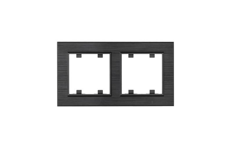 рамка 2-м karea line star дым. металлик makel 86050702 от BTSprom.by