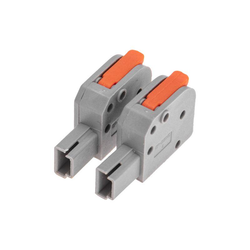  Клемма проходная разъемная СМК 222-421R 1п 0.2-2.5/4кв.мм сер. (блист.5шт) Rexant 07-5261-5 фото в каталоге от BTSprom.by