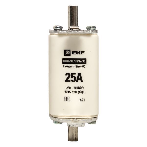  Вставка плавкая ППН-33 160/25А габарит 00 PROxima EKF fus-33/160/25 фото в каталоге от BTSprom.by