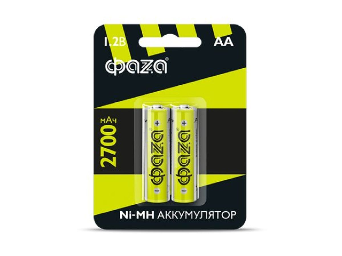  Аккумулятор AA 2700мАч 1.2В, блистер 2шт. ФАZA (ФАZА) 5003002 фото в каталоге от BTSprom.by