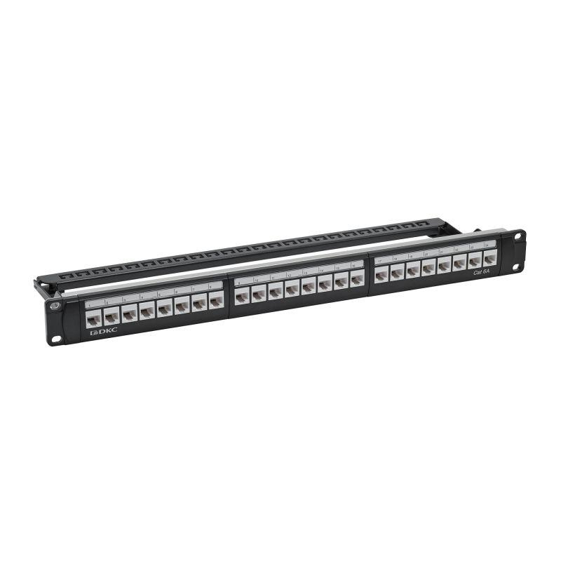 патч-панель 19дюйм 1ucat6а 24 модуля rj45 неэкранированная dkc rn6appu24 от BTSprom.by
