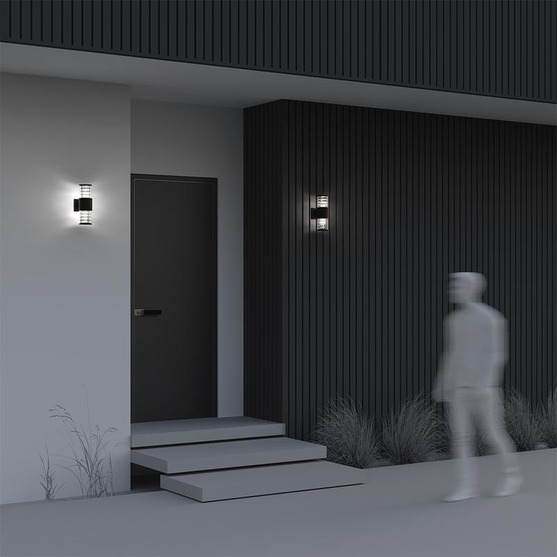  Светильник Bronx 2х60Вт E27 IP54 бра настен. Maytoni O576WL-02B фото в каталоге от BTSprom.by