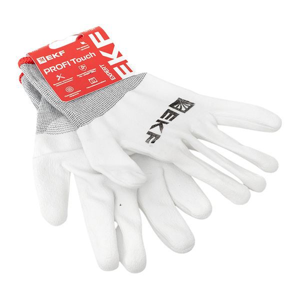  Перчатки рабочие PROFI Touch для чистовых работ 15 класс 7 размер EXPERT EKF pe15pm-7-exp фото в каталоге от BTSprom.by