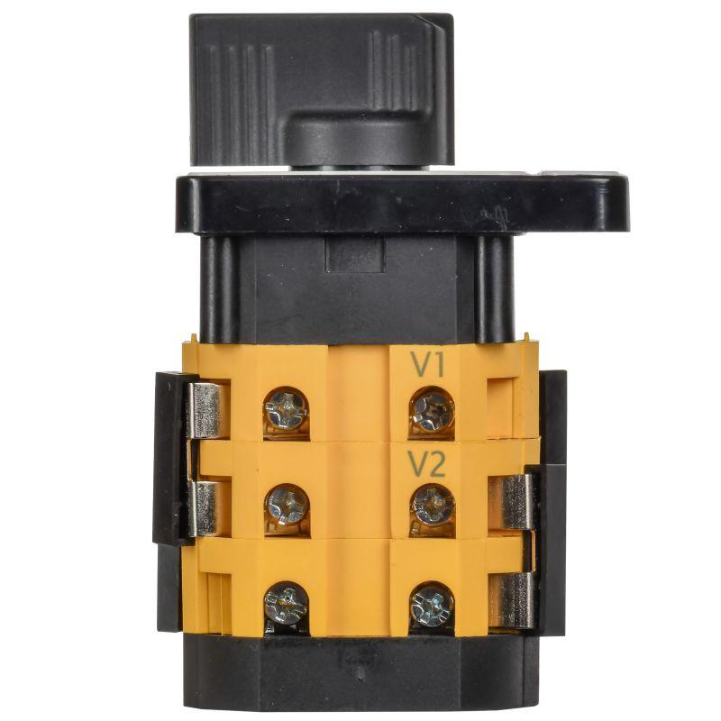  Переключатель кулачковый 10А (сх. 66) стандартная черн. рукоятка MASTER IEK MI-CS10-010-066-K02 фото в каталоге от BTSprom.by