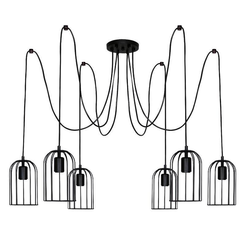 светильник "танго" 161 нсб 01-6х60 -104 е27 (им) подвесной черн. муар элетех 1005405019 от BTSprom.by