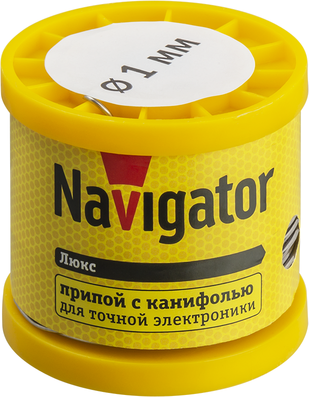 припой 93 085 nem-pos02-61k-1-k200 (пос-61; катушка; 1мм; 200 г) navigator 93085 от BTSprom.by