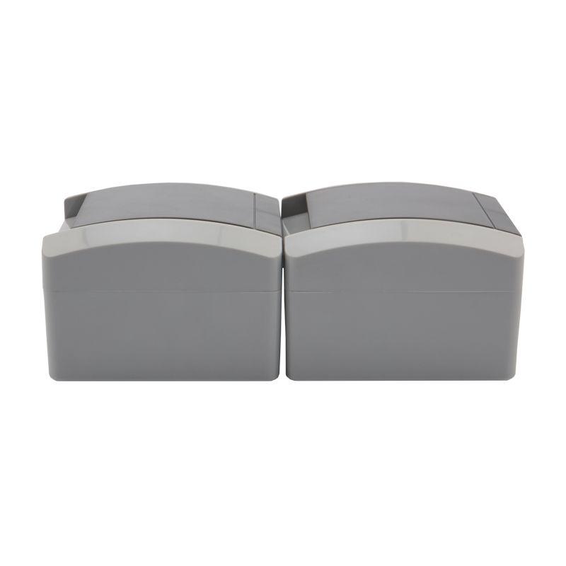  Блок ОП 2 розетки вертик. INDUSTRIAL с заземл. керамика IP54 сер. Kranz KR-78-0616 фото в каталоге от BTSprom.by