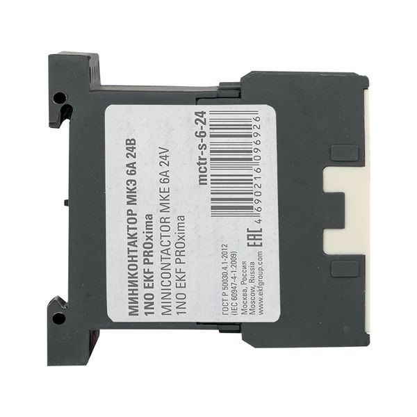  Мини-контактор МКЭ 6А кат. 24В AC 1НО PROxima EKF Mctr-s-6-24 фото в каталоге от BTSprom.by