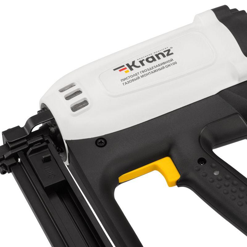  Пистолет монтажный газовый гвоздезабивной GN100 100Дж длина гвоздей 15-40мм d2.7-3мм KRANZ KR-16-1655 фото в каталоге от BTSprom.by