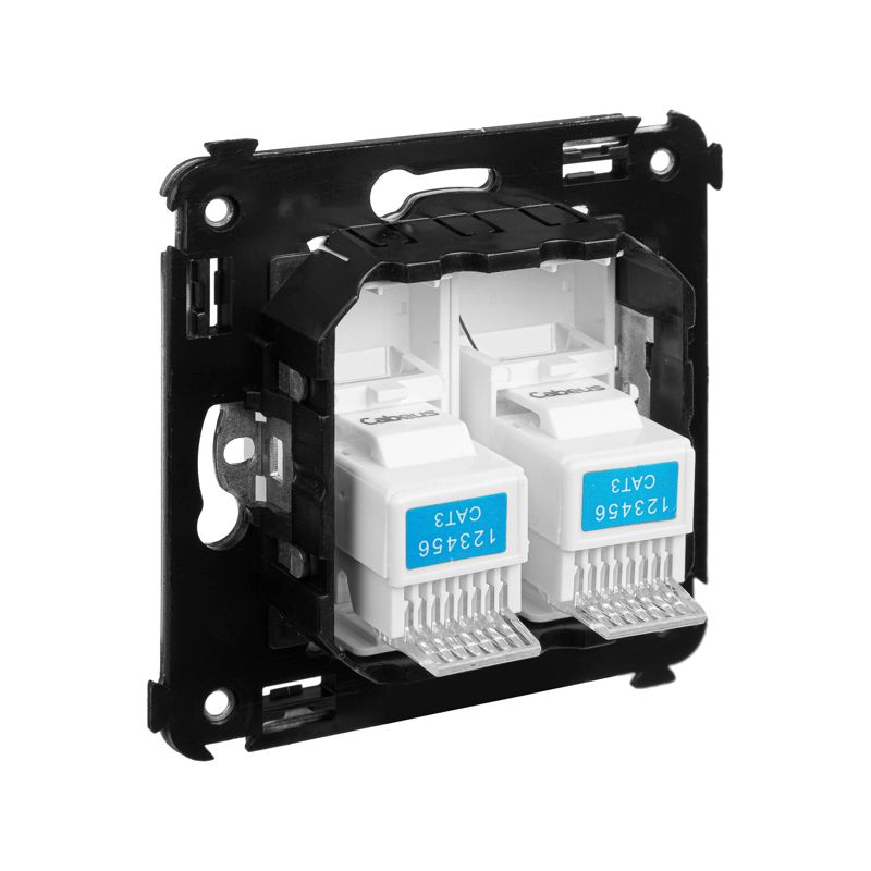  Розетка телефонная 2-м СП Avanti "Белое облако" RJ12 DKC 4400314 фото в каталоге от BTSprom.by