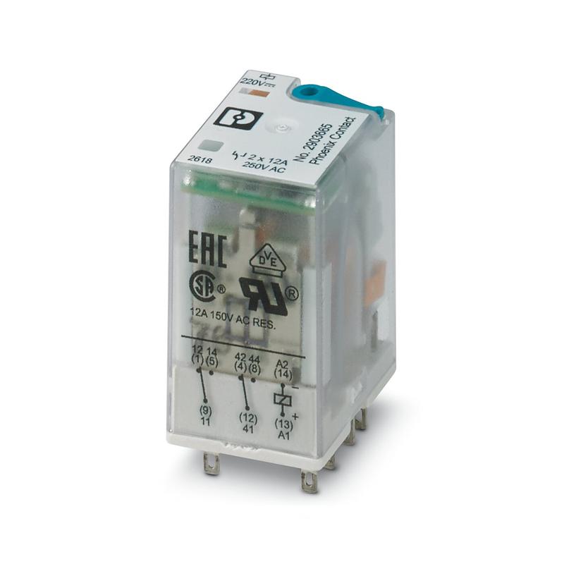 реле одиночное rel-ir2/ldp-220dc/2x21 phoenix contact 2903665 от BTSprom.by
