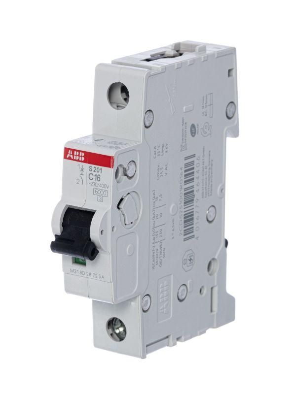 выключатель автоматический модульный 1п c 16а 6ка s201 c16 abb 2cds251001r0164 от BTSprom.by