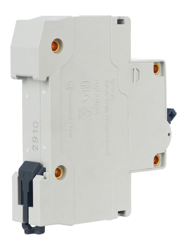  Выключатель автоматический модульный 1п C 10А 4.5кА ВА47-29 GENERICA MVA25-1-010-C фото в каталоге от BTSprom.by