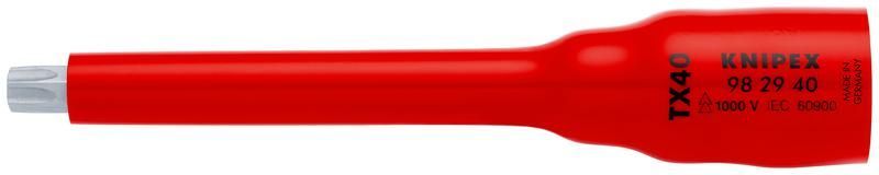 головка торцевая vde 1000в dr 3/8дюйм 12-гранная tx40 диэлектрическая knipex kn-982940 от BTSprom.by