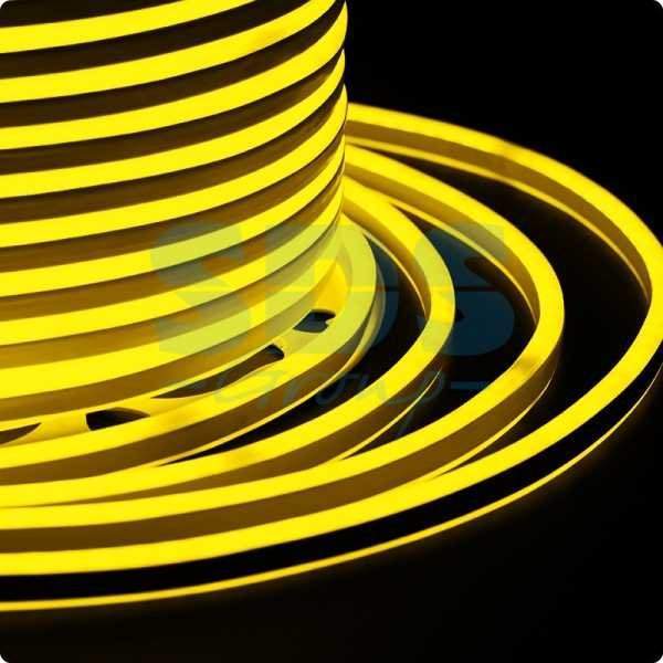 гибкий неон led smd, компактный 7х12мм, двухсторонний, жёлтый, 120 led/м, бухта 100м от BTSprom.by