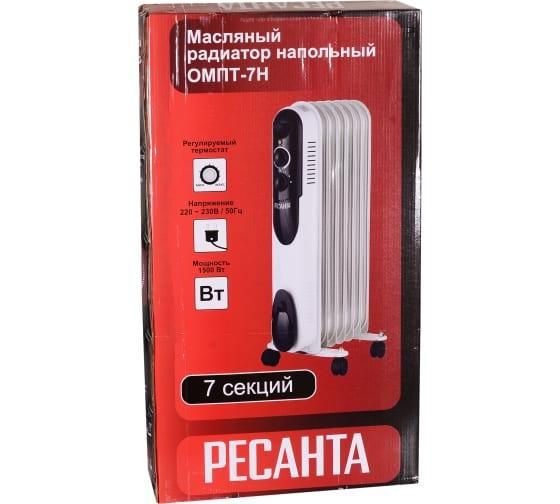 радиатор масляный 7 секц. 1500вт омпт- 7н ресанта 67/3/3 от BTSprom.by
